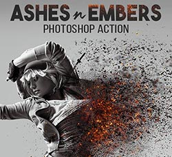 极品PS动作－灰烬抽离(含高清视频教程)：Ashes n Embers Photoshop Action